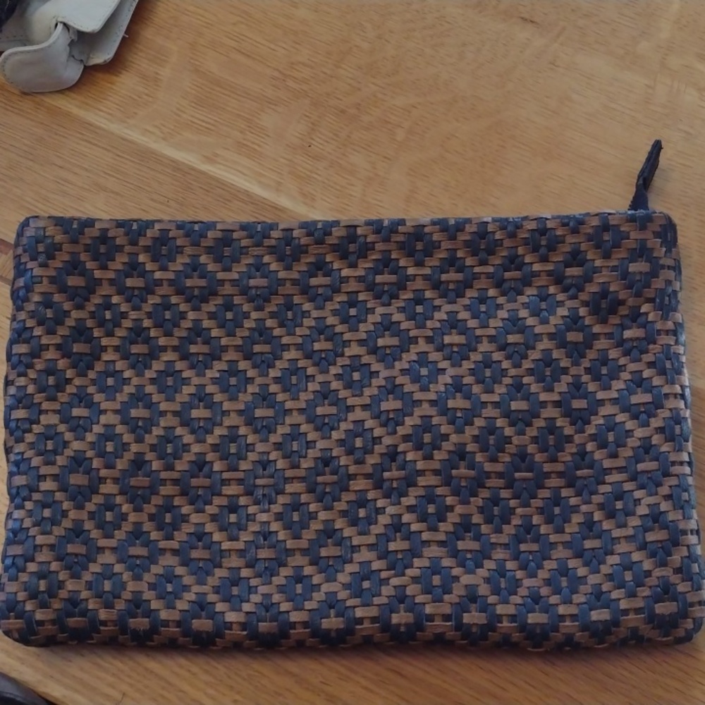 1.2.3 Paris woven clutch or accessory bag